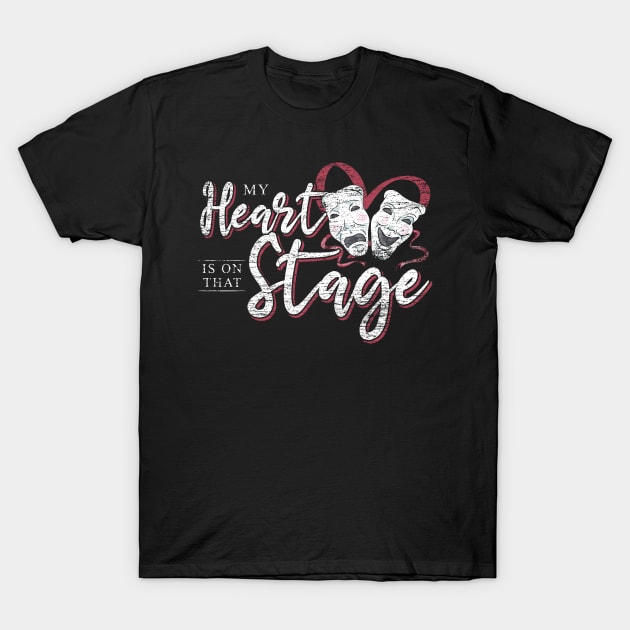 musical mask stage vintage T-Shirt by ShirtsShirtsndmoreShirts
